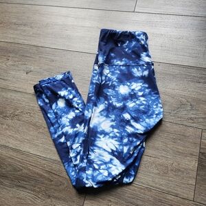 Womens tie Dye leggings size medium sho sho blue